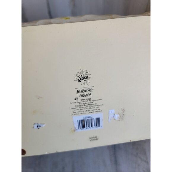 Jim Shore 6008893 large 20" Grinch lawn decor centerpiece RARE figure enesco Xma - Picture 8 of 8